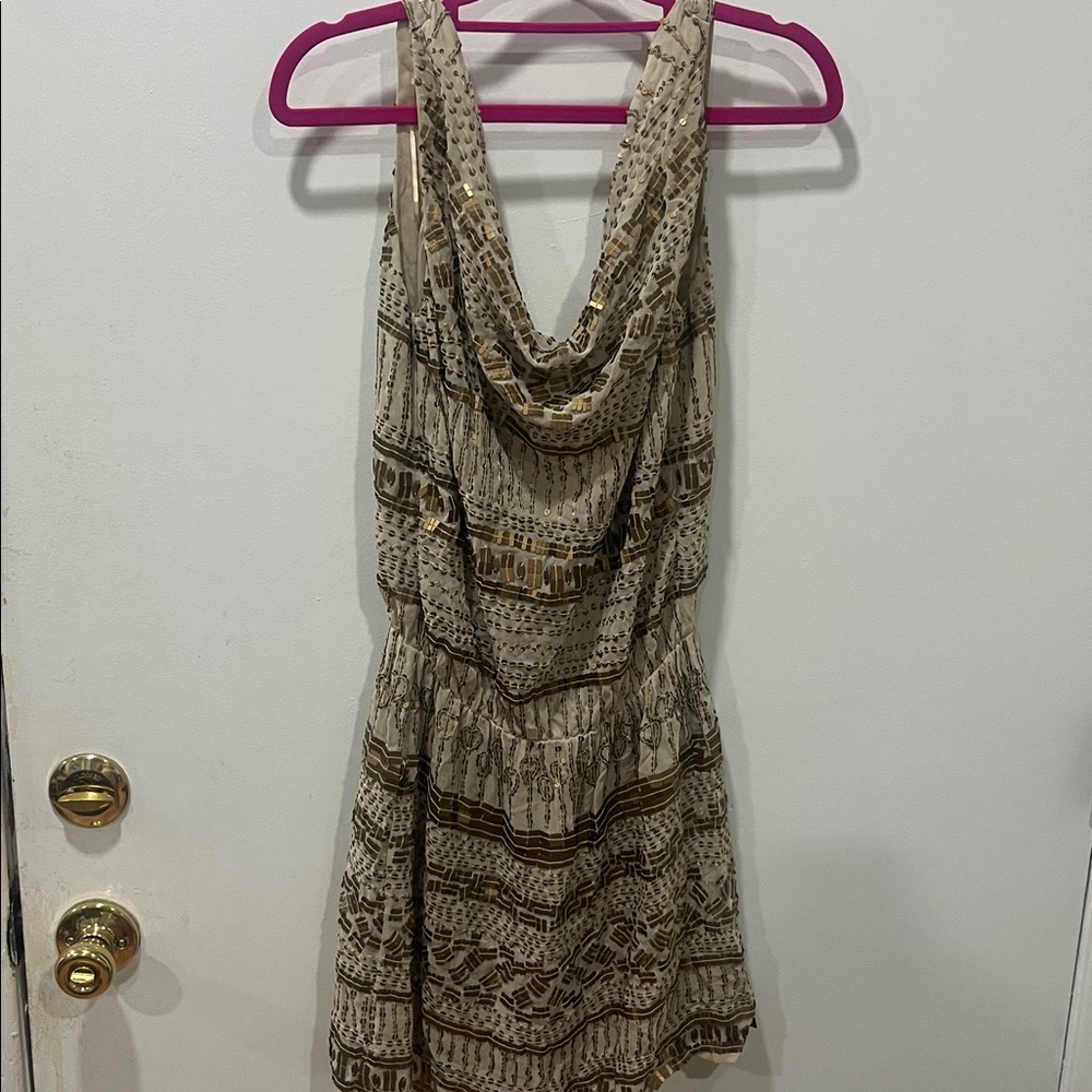 Chic Sleeveless Patterned Dress